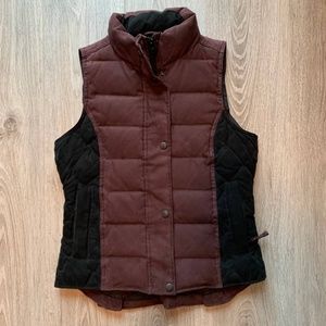 Outback Trading Company Women Down Feather Maroon Vest Size S